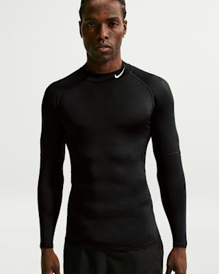 Reviews: Nike Pro Men's Dri-FIT Fitness Mock-Neck Long-Sleeve Top